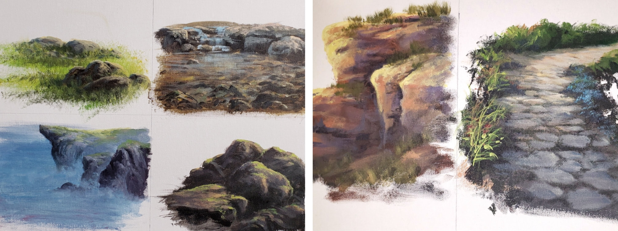 Rocks acrylics