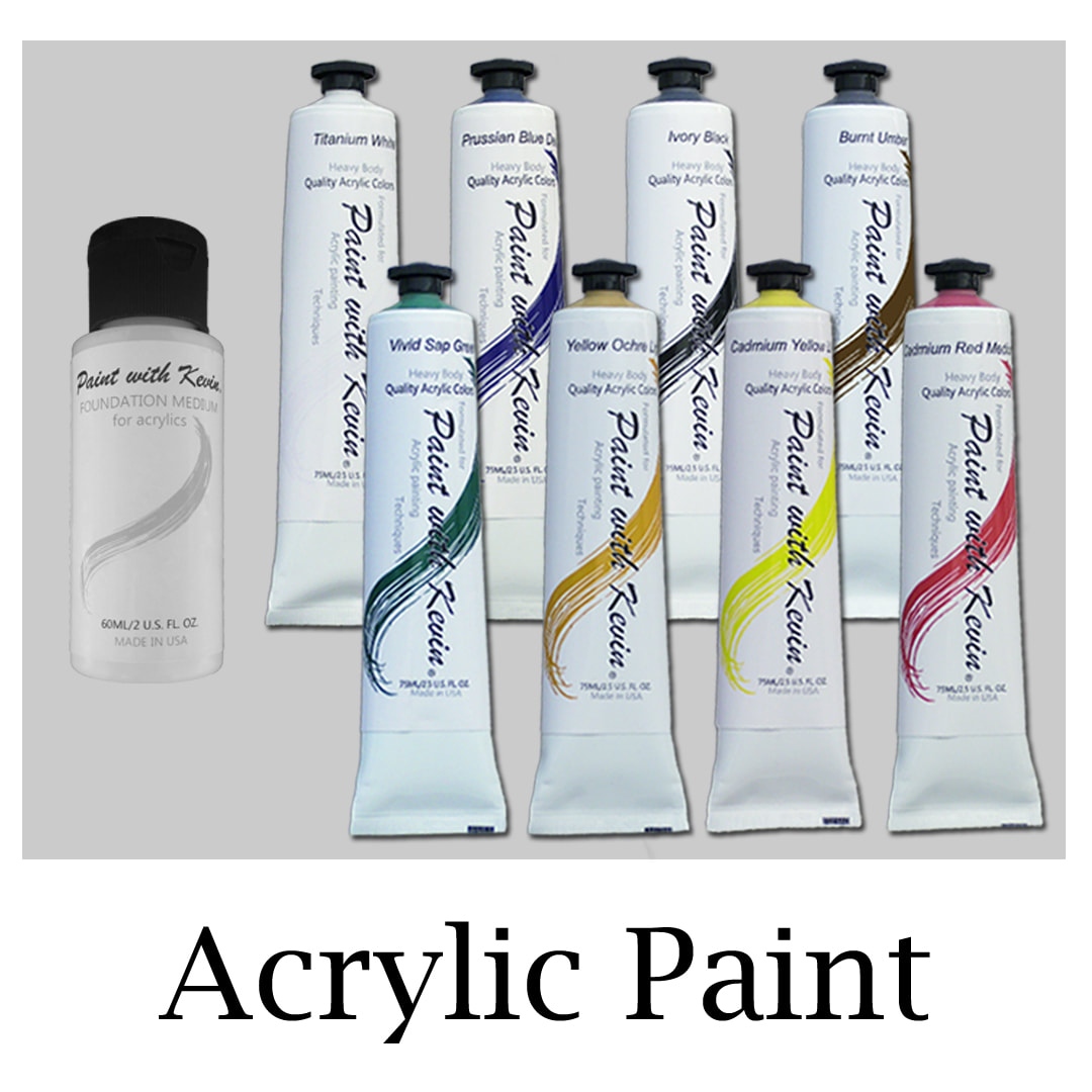 Acrylic paint tubes