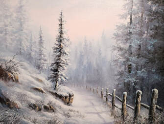 Cold Winter Landscape Lesson