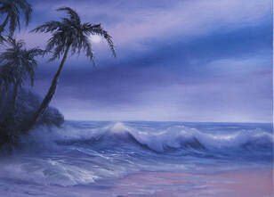 tropical oil Painting