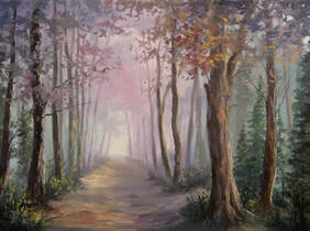 Misty Trail painting