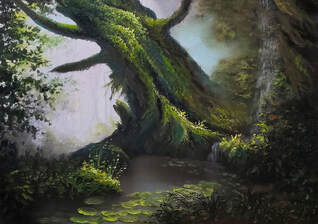 How to paint moss