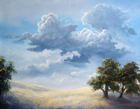 Prairie oil painting