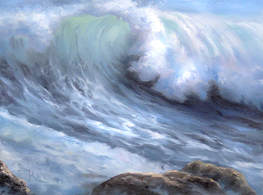 Windy Crashing Wave painting