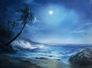 Bright Moonlit Ocean