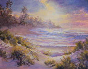 colorful seascape Acrylic Painting Lesson