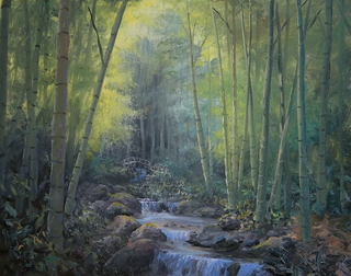 Bamboo Forest painting