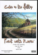 Cabin landscape painting
