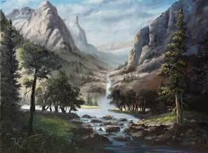 How to paint a sunlit mountain