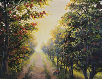 Apple Orchard Painting