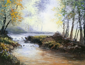 Palette Knife Painting in oils