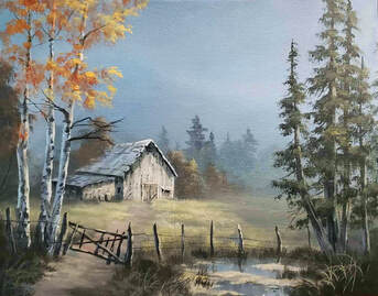 Trail to the Farm Painting