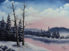 frosty morning painting