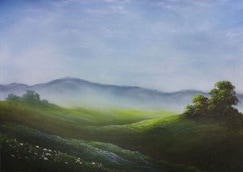 beginner painting meadow