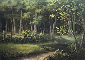 Edge of the Forest painting