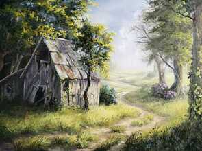 Barn Painting Landscape