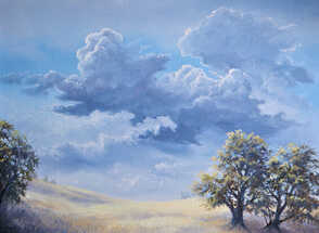 Storm in the Prairie painting
